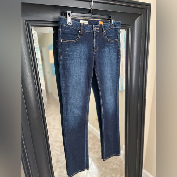 Pilcro And The Letterpress Low Waist Straight Leg Jeans Size 27 - Picture 2 of 8